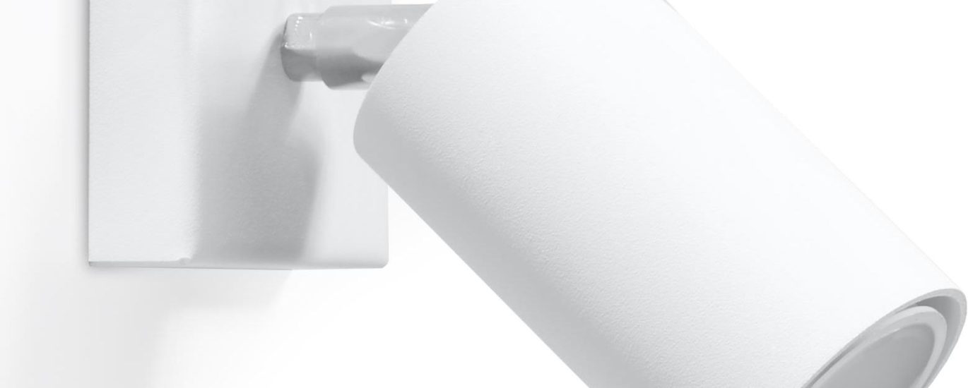 Lampa Sollux Cruzio 1 Nowoczesna Lampa Ścienna Kinkiet Biały
