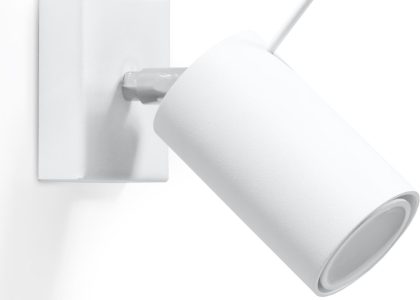 Lampa Sollux Cruzio 1 Nowoczesna Lampa Ścienna Kinkiet Biały