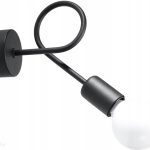 Sollux Lighting Kinkiet Rocco Czarny Lampa Ścienna Pokój Dziecka