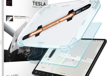 Spigen Szkło Hartowane Glas.Tr ”Ez Fit” Tesla Model Y/3
