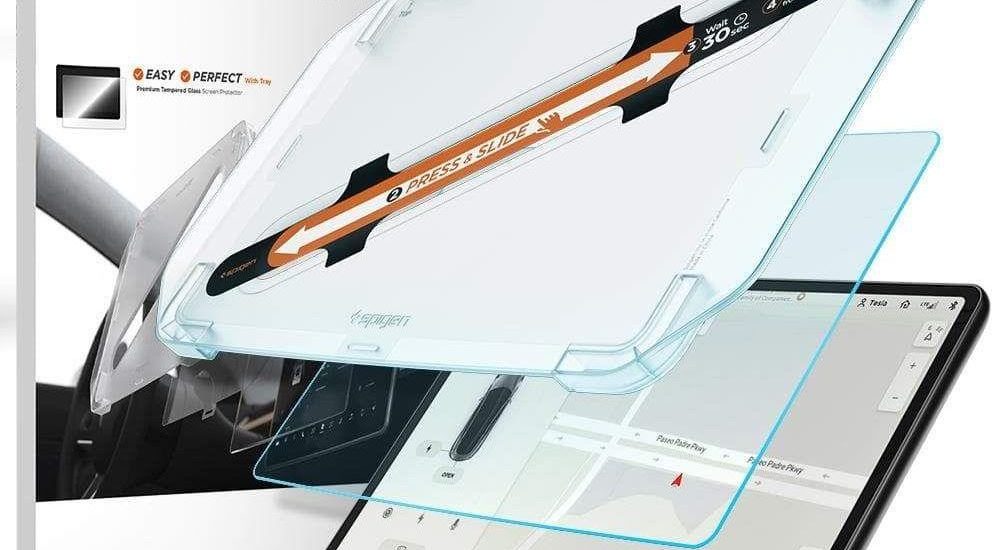 Spigen Szkło Hartowane Glas.Tr ”Ez Fit” Tesla Model Y/3
