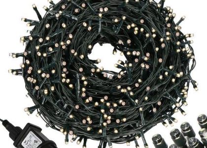 Springos Lampki Choinkowe 1000 Led Bialy Ciepły 50M Oświetlenie Świąteczne Ip44