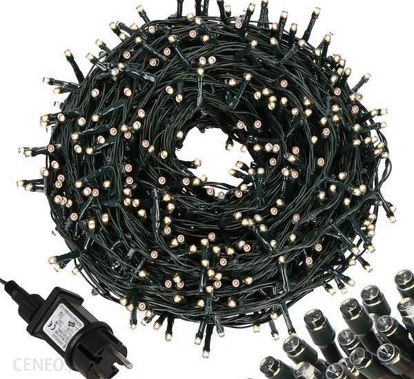Springos Lampki Choinkowe 1000 Led Bialy Ciepły 50M Oświetlenie Świąteczne Ip44