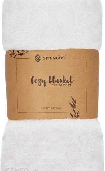 Springos Narzuta Na Łóżko Pled 150x200cm Koc Na Kanapę Popielaty