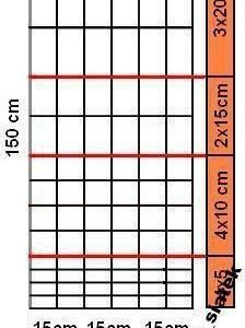 Stalmet siatka leśna 150/14/15 4 oczka x 5cm