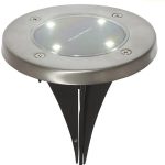 Star Trading Solarne Lampy Ogrodowe Led 3Szt. Lawnlight W Kolorze Srebrnym 12cm