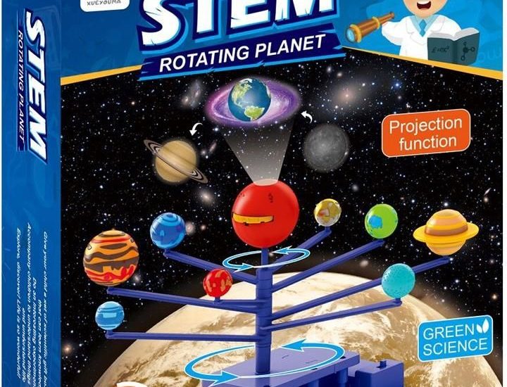 Stem Układ Słoneczny Obrotowy Z Projektorem Solar Sytem (E0173)