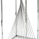 Stojak Na Kwiaty Geometryczny Srebrny Glam2 L 74cm