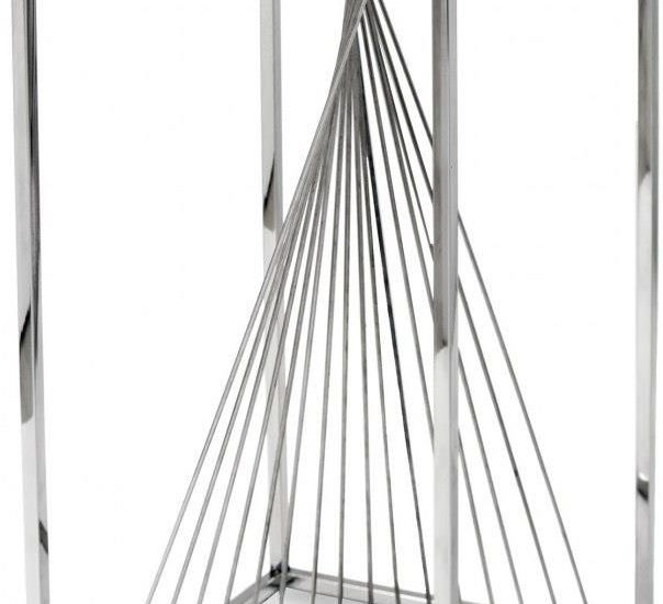 Stojak Na Kwiaty Geometryczny Srebrny Glam2 L 74cm