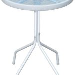 Stolik bistro szary 50×71 cm stalowy