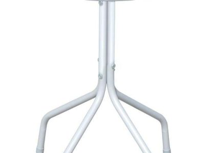 Stolik bistro szary 50×71 cm stalowy