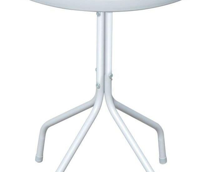 Stolik bistro szary 50×71 cm stalowy