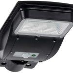 Street-3 z czujnikiem PIR, czarny Naświetlacz Solarny LED Polux 315496