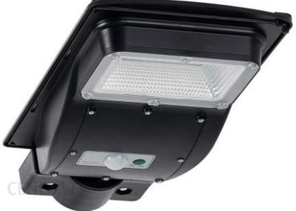 Street-3 z czujnikiem PIR, czarny Naświetlacz Solarny LED Polux 315496