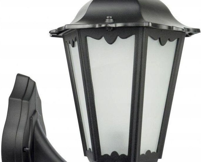 Su-Ma Lampy Ogrodowe Polski Producent Suma Czarna Lampa Ogrodowa Elewacyjna Kinkiet Retro