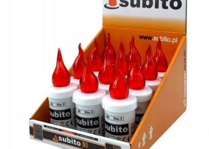 Subito Wkład Elektryczny S5 Czerwony Znicz 12szt. (SUBITOS5)