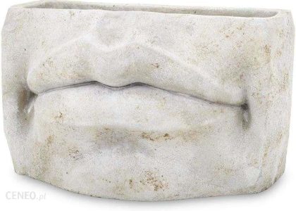 Szara Osłonka Usta Na Kwiaty Cement 16,5x26x15,5cm