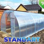 Szklarnia Estreya Standart Profil 20x20mm 3×6 m, poliwęglan 6 mm