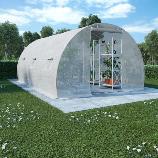 Szklarnia ogrodowa stalowa konstrukcja 13,5m² 450x300x200cm
