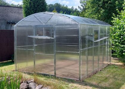 Szklarnia poliwęglan 2,85×4 m ogrodowa PROFIL 20x20mm