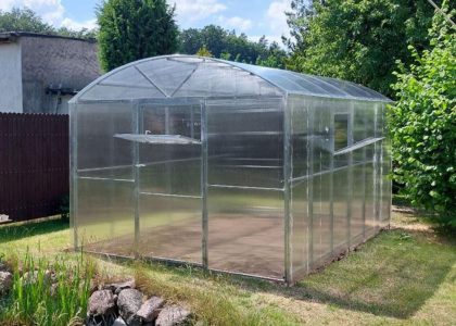 Szklarnia poliwęglan 2,85×8 m ogrodowa PROFIL 20x20mm