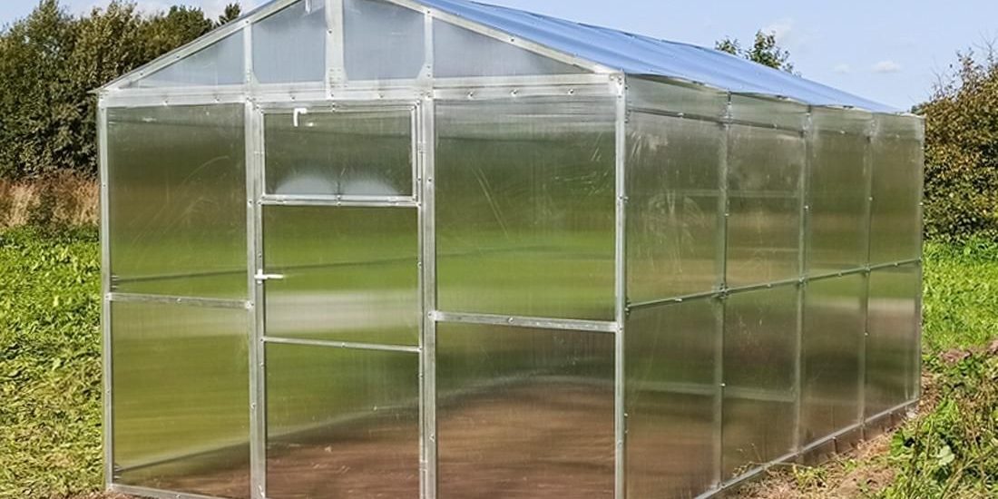 Szklarnia poliwęglan 2,85×8 m ogrodowa PROFIL 40x20mm