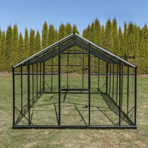 Szklarnia Sanus XL-24 wymiar 2,9×8,5m H=2,25m 24,6m2 szkło hartowane 4mm
