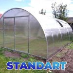 Szklarnia Zofia Standart Profil 40x20mm 4×8 m, poliwęglan 6 mm