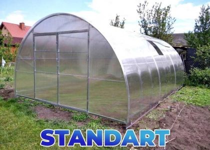 Szklarnia Zofia Standart Profil 40x20mm 4×8 m, poliwęglan 6 mm
