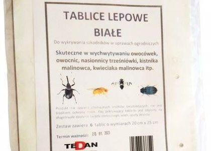 Tablice Lepowe Białe 6szt. Kistnik Malinowiec
