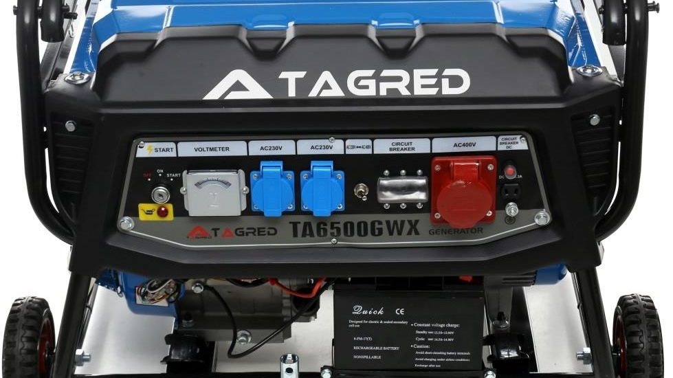 Tagred Agregat Prądotwórczy Z Rozrusznikiem 6500W 230V 400V Avr, 2X Olej TA6500GWX