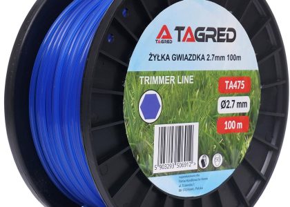 Tagred Żyłka Tnąca Do Kosy Spalinowej Podkaszarki Gwiazdka 2,7mm x 100m TA475