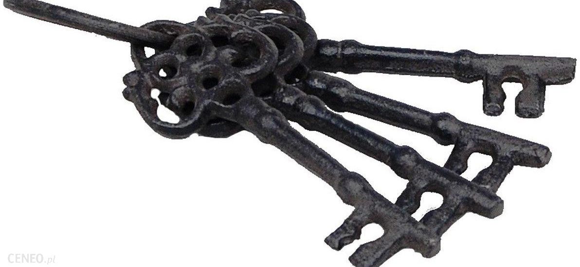 Tajemniczy Ogród Dekoracja Pęk Kluczy Metalowy 4Szt. Wys.19Cm