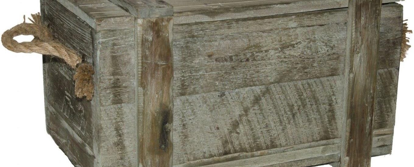 Tajemniczy Ogród Skrzynia Drewniana Patynowana Duża