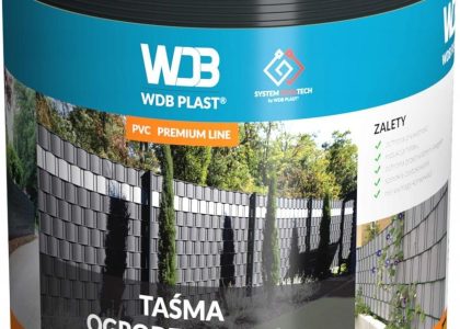 Taśma Ogrodzeniowa 19×26 Osłona Na Płot Antracyt