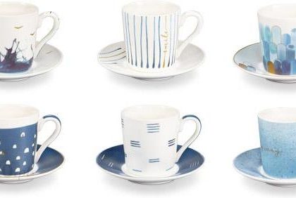 Tescoma Filiżanka do espresso z podstawką myCOFFEE 6 szt. Deep blue (38772000)