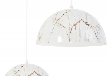 Toolight Lampa sufitowa wisząca Glamour Marmur Marble (APP9111CP)