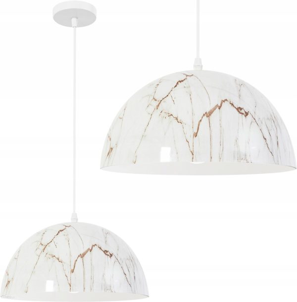 Toolight Lampa sufitowa wisząca Glamour Marmur Marble (APP9111CP)