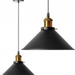 Toolight Lampa Sufitowa Wisząca Porto Black (App016)