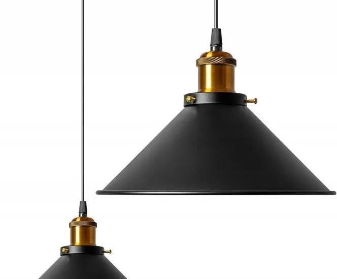 Toolight Lampa Sufitowa Wisząca Porto Black (App016)