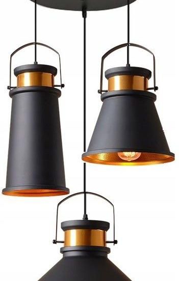 Toolight Lampa Wisząca Edison Loft Industrial Asti Abc Gold (OSW00182)
