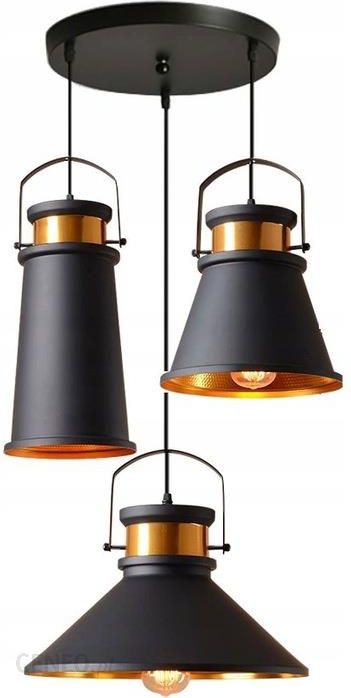 Toolight Lampa Wisząca Edison Loft Industrial Asti Abc Gold (OSW00182)