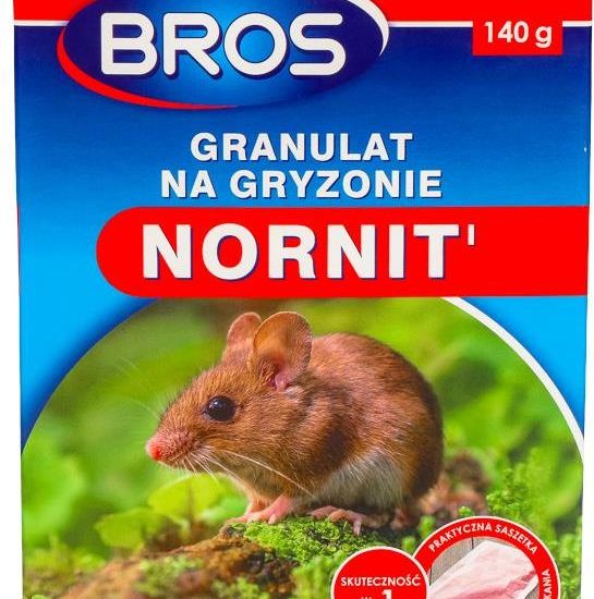 Trutka Na Nornice Myszy I Szczury Granulat Na Gryzonie Bros Nornit 140G