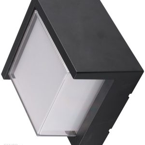 V-Tac Kinkiet Ścienny 12W Led Ip65 Czarny Kwadrat Vt-827 4000K 1200Lm Sku 8540 (Sku8540)