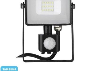 V Tac Naświetlacz Halogen Led 10W Samsung Czujnik Ruchu Czarny Vt 10 S Neutralny 800Lm (VT10S437)