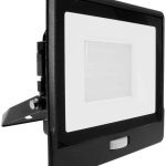 V Tac Naświetlacz Led 50W 4000Lm 3000K Ip65 Czarny Z Mufą, Czujnikiem Ruchu I Funkcją Cut Off Samsung Chip Vt 158S B (3800157661232)