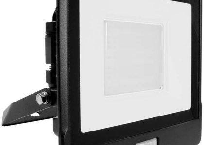 V Tac Naświetlacz Led 50W 4000Lm 3000K Ip65 Czarny Z Mufą, Czujnikiem Ruchu I Funkcją Cut Off Samsung Chip Vt 158S B (3800157661232)