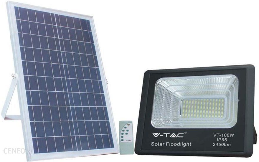 V-Tac Projektor Led Solarny 35W Vt-100W 6000K Ip65 2450Lm