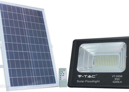 V-Tac Projektor Led Solarny 50W Vt-300W 6000K Ip65 4200Lm