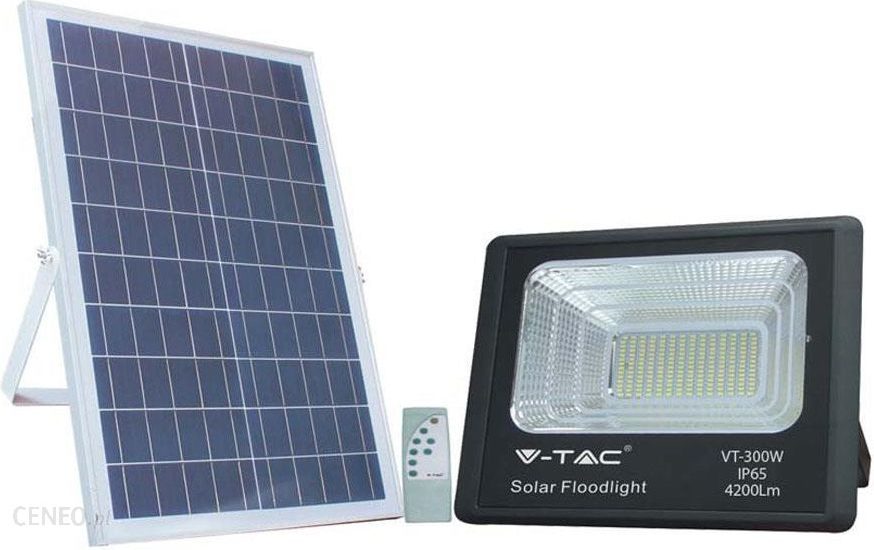 V-Tac Projektor Led Solarny 50W Vt-300W 6000K Ip65 4200Lm